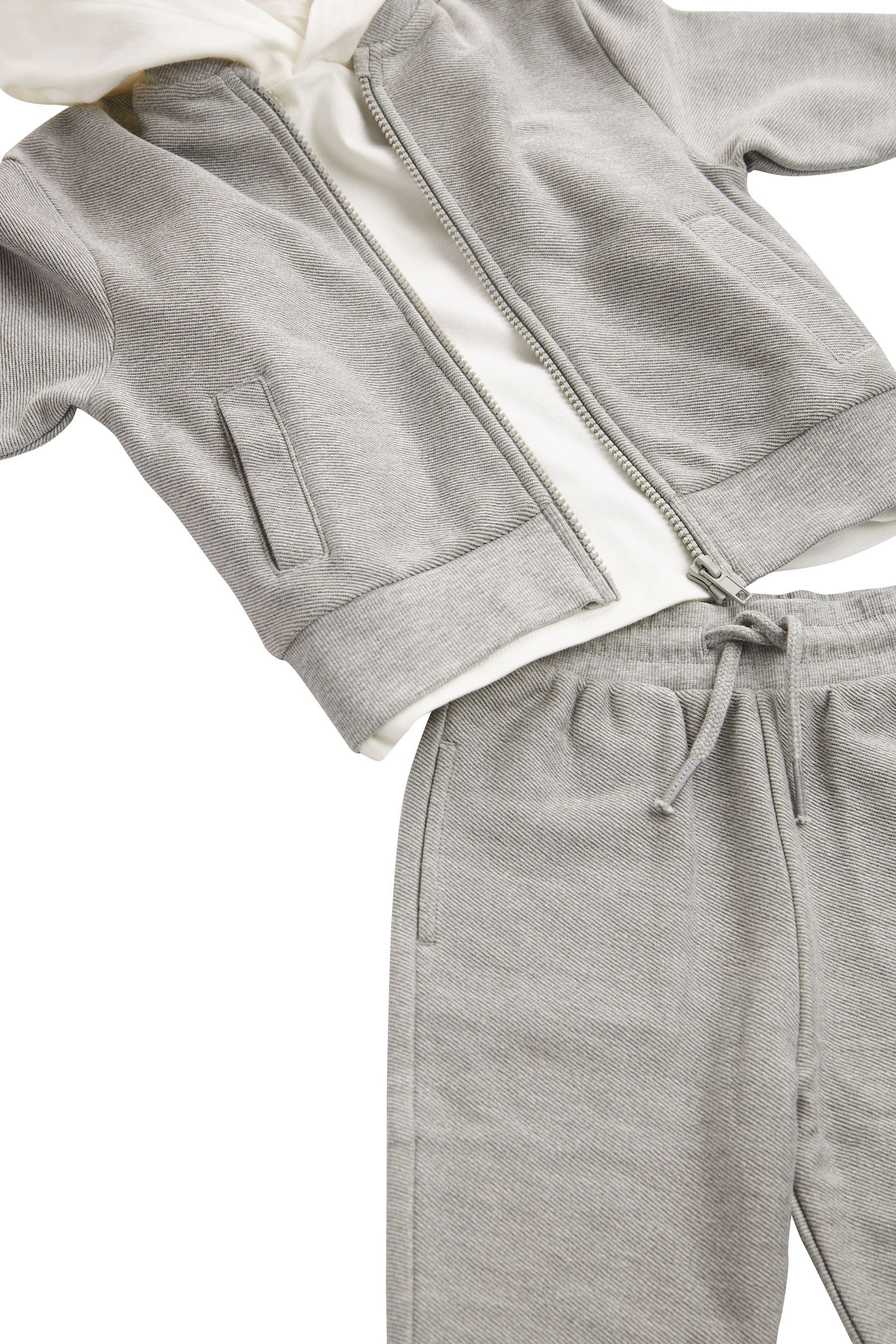 Next Sweatanzug Jersey-Bomberjacke und Jogginghose im 3er-Set (3-tlg)