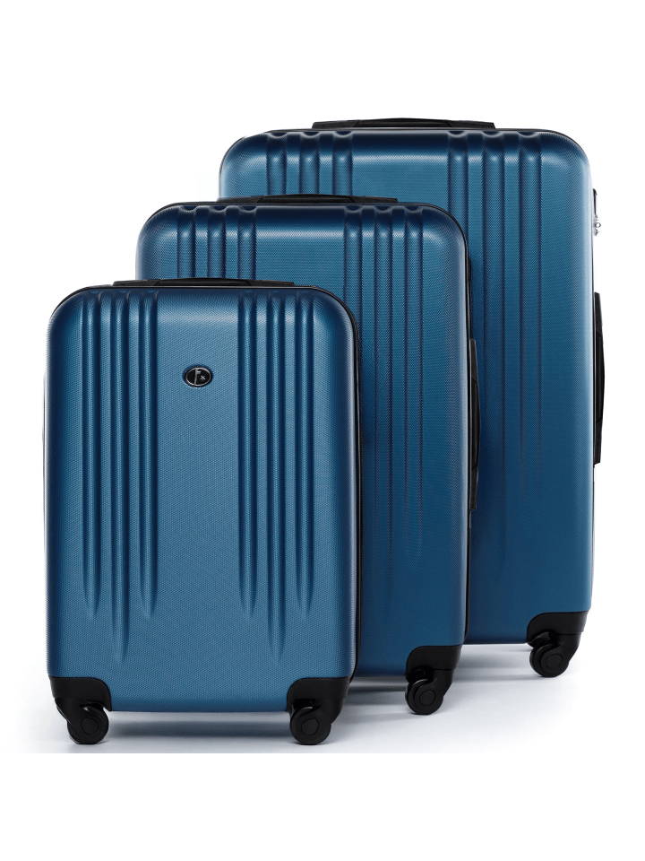 FERGÉ Kofferset Hartschale 3-teilig Hartschale 3 teilig Koffer Set Marseille in blau günstig kaufen onesize