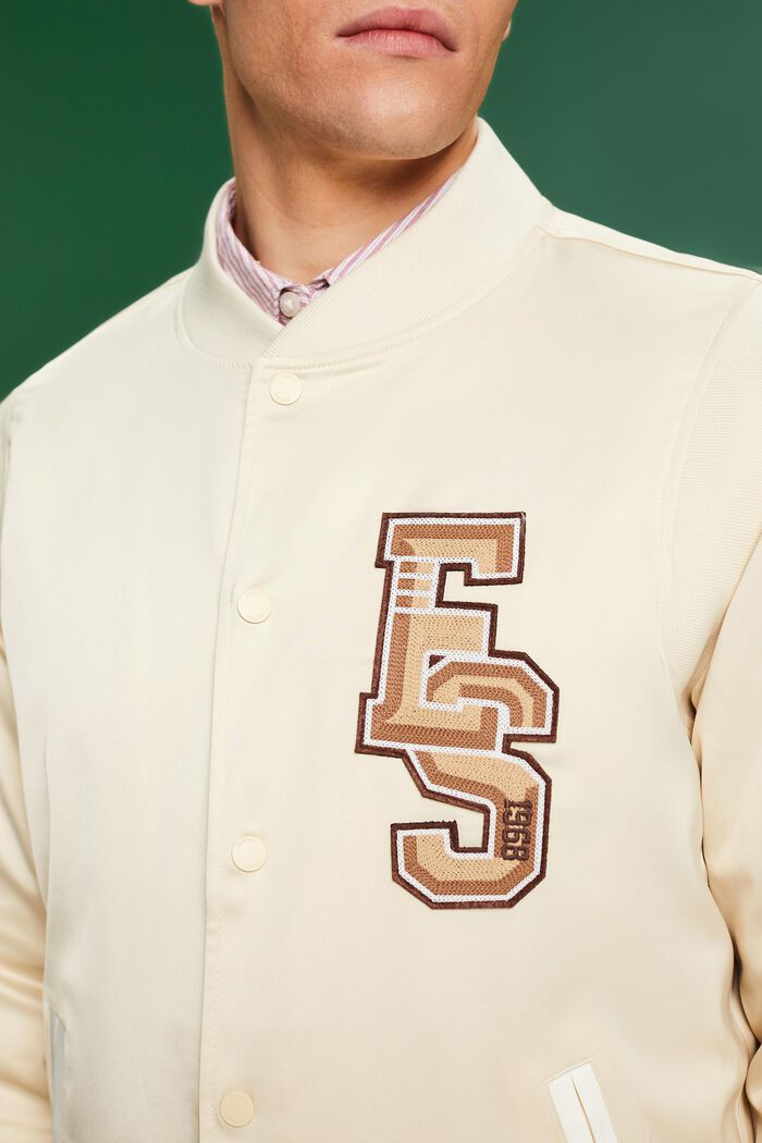 Collegejacke mit Logo-Patch