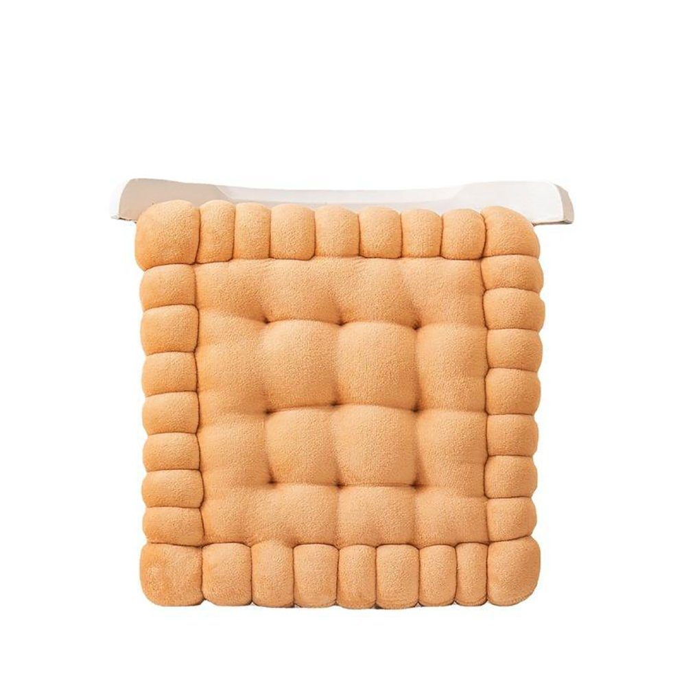 SCOHOME Stuhlkissen Bequeme Sitzkissen 40 x 42 cm Biskuit Stuhlkissen, für Gartenstuhl, Küche oder Esszimmer, Indoor u. Outdoor
