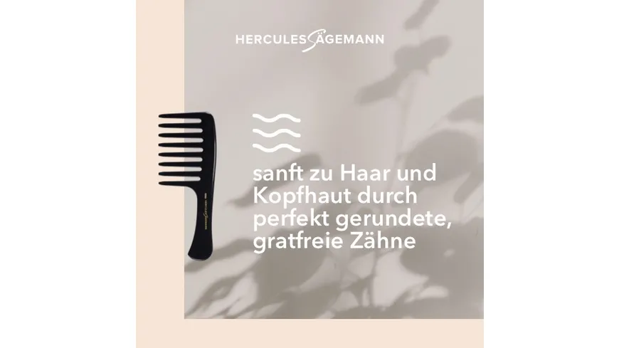 HERCULES Sägemann Afro Griffkamm Magic Star Naturkautschuk