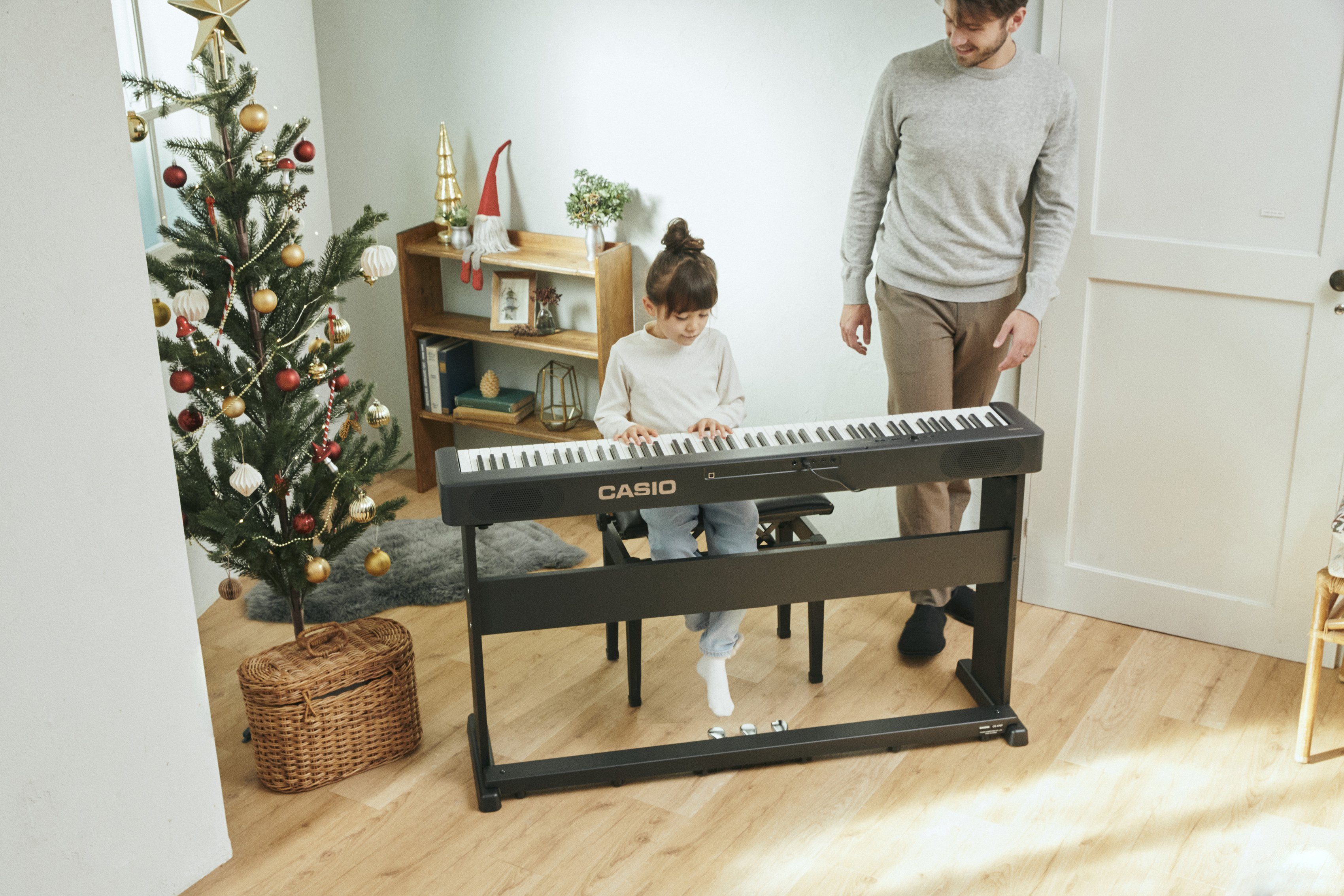 CASIO Digitalpiano CDP-S160BK, (Set), mit Stativ und Pedaleinheit