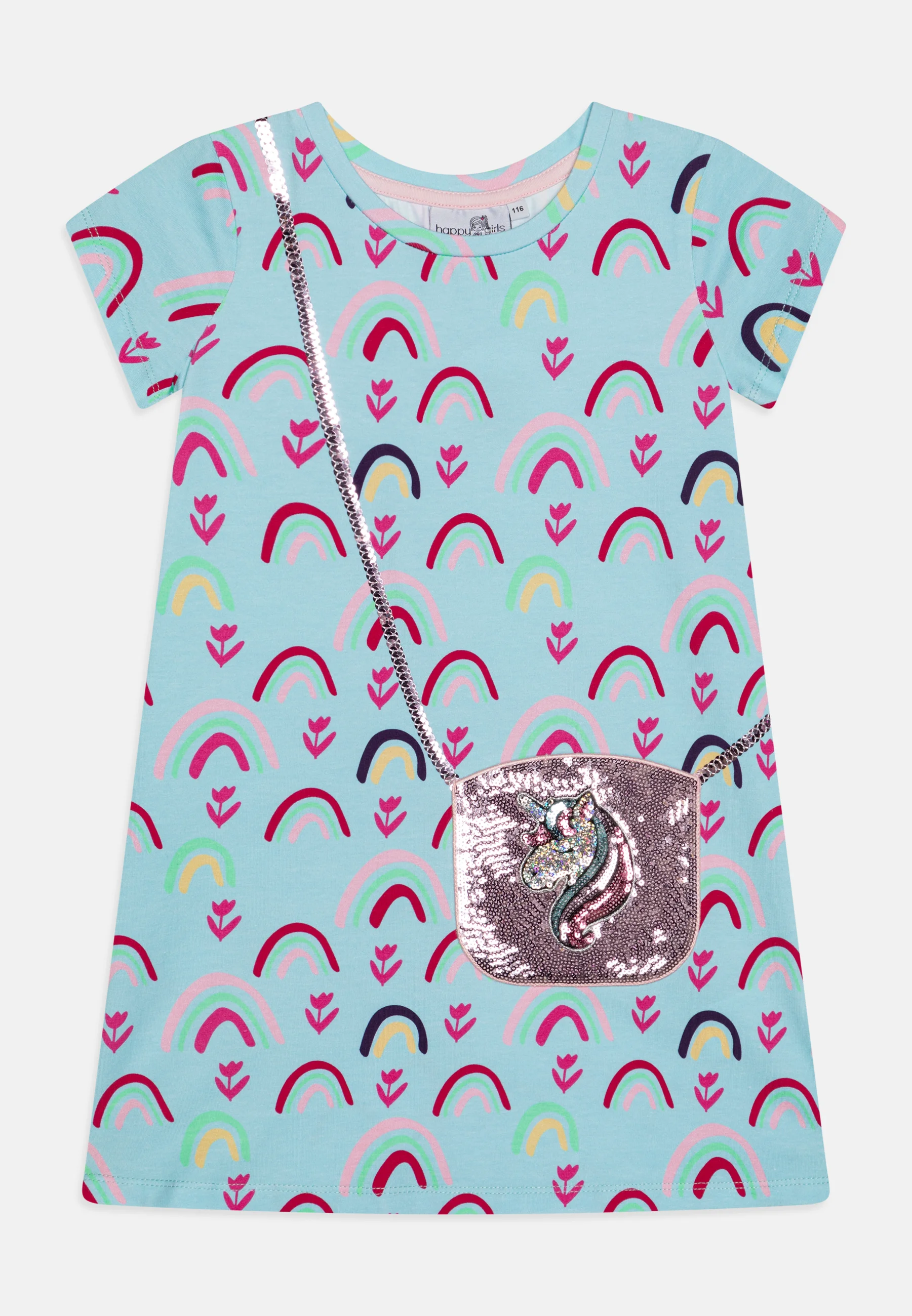 VESTIDO DE NIÑAS FELIZ CON UNICORNIO - Vestido de jersey