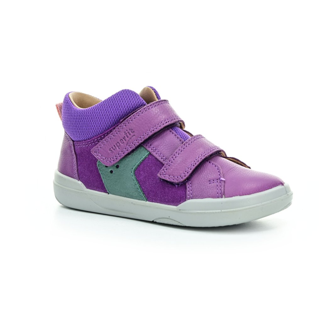 Superfit Superfree Nappa Lila/Grün Barfußstiefeletten