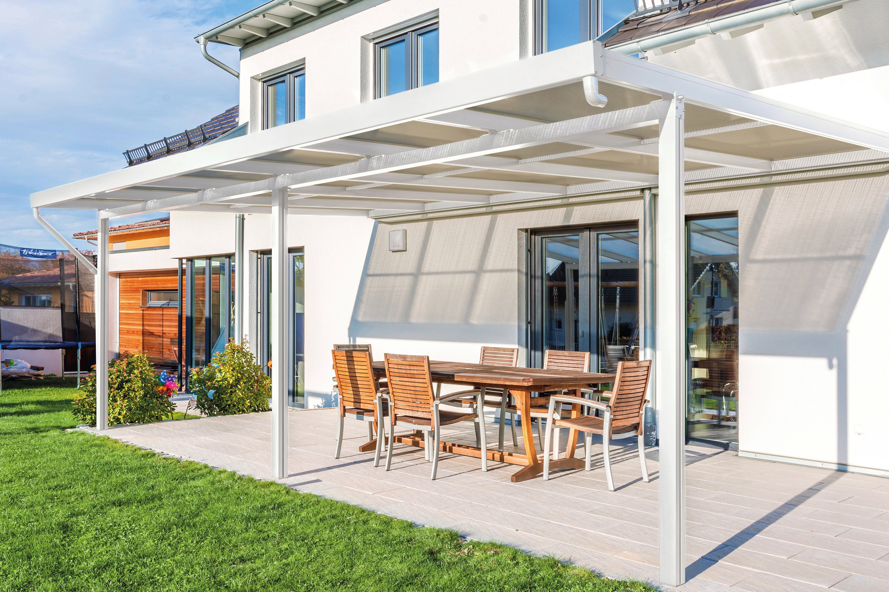 GUTTA Terrassendach Premium, BxT: 611x406 cm, Bedachung Dachplatten, BxT: 611x406 cm, Dach Acryl bronce