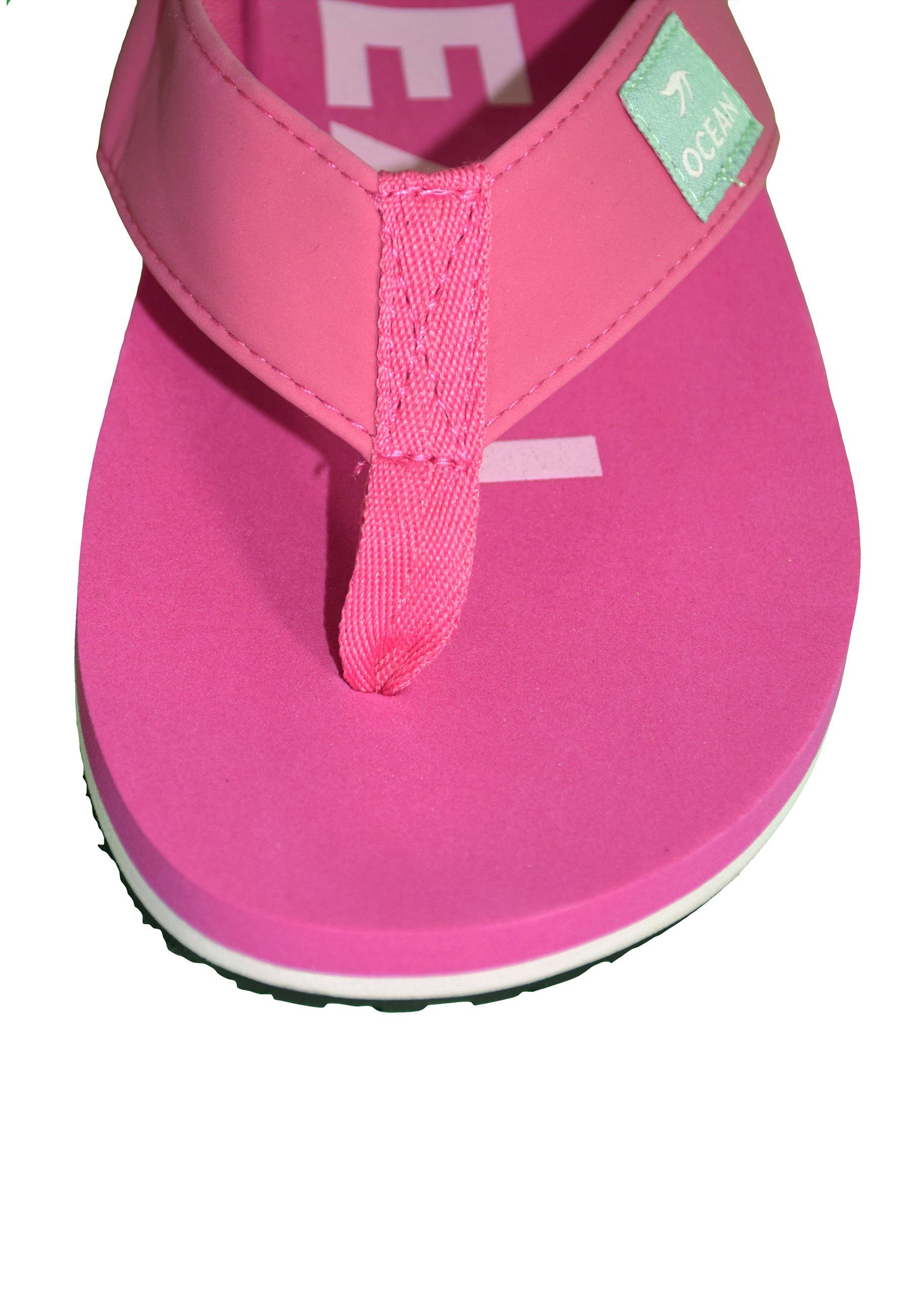 MADSea Ocean Badepantolette farbenfroher Zehenstrenner - weich & bequem