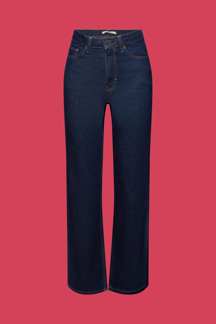 High-Rise-Jeans mit geradem Bein