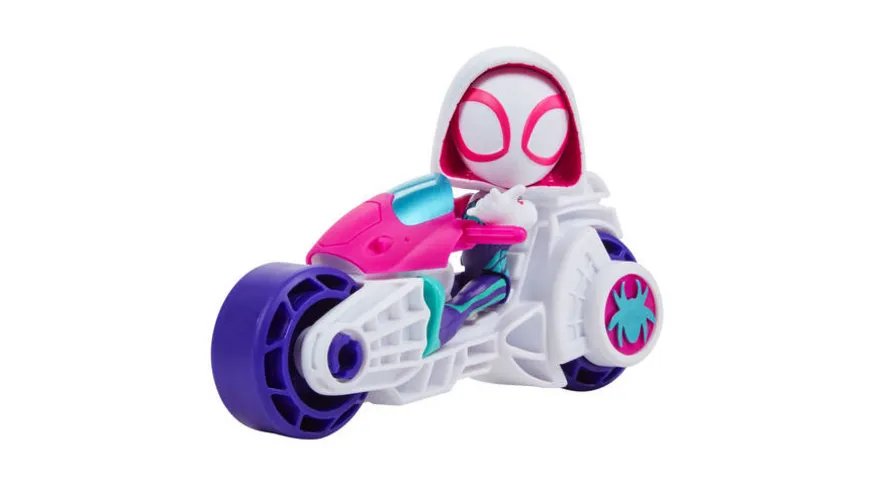 Hasbro - Marvel Spidey and His Amazing Friends Figuren mit Motorrädern, 1 Stück, sortiert