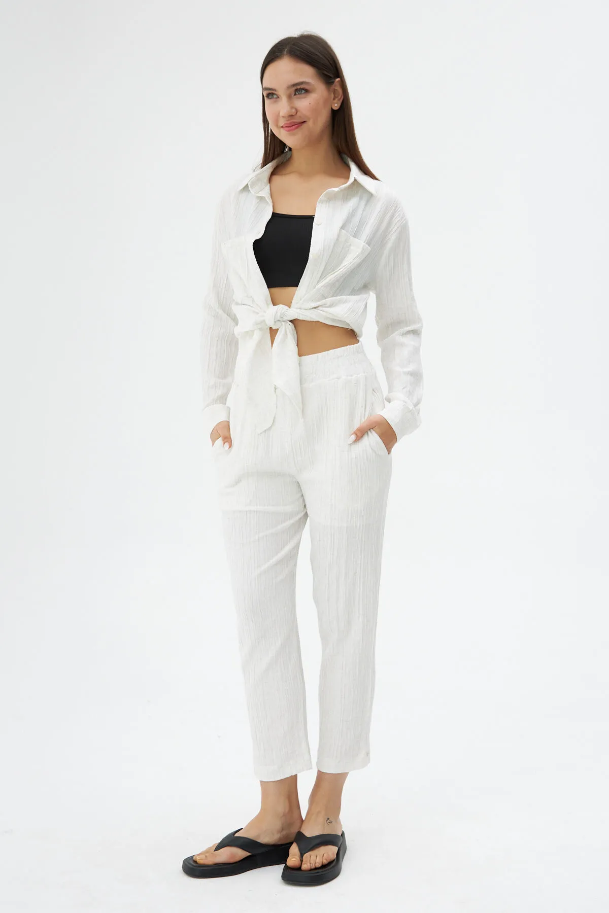 Laluvia  Zweiteiler - Beige - Regular Fit