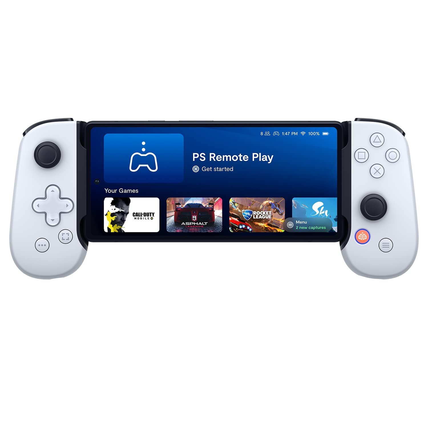 BACKBONE PlayStation Edition Mobile Controller Android + iPhone 15 Serie Gaming-Controller (Mobiler Gaming Controller für Android & iPhone 15 Serie)