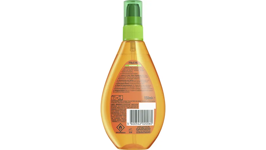 Garnier Fructis Schaden Löscher Wunder-Öl Hitzeschutz 150 ml