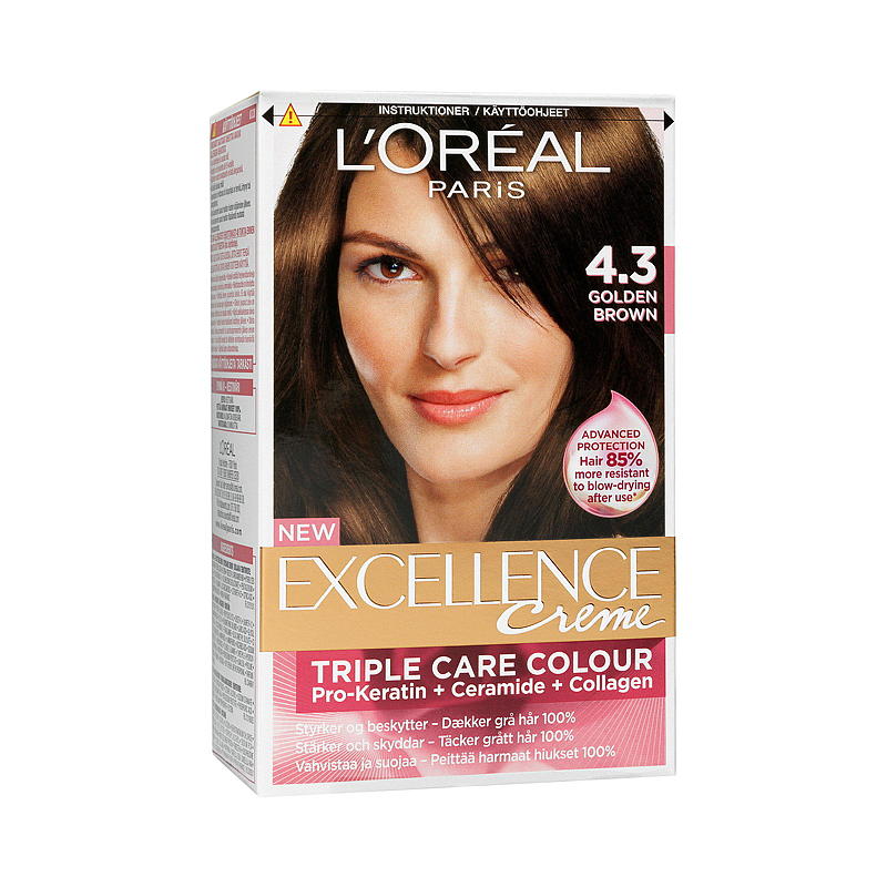 Loreal L'Oréal hårfarge 4,3 golden brown