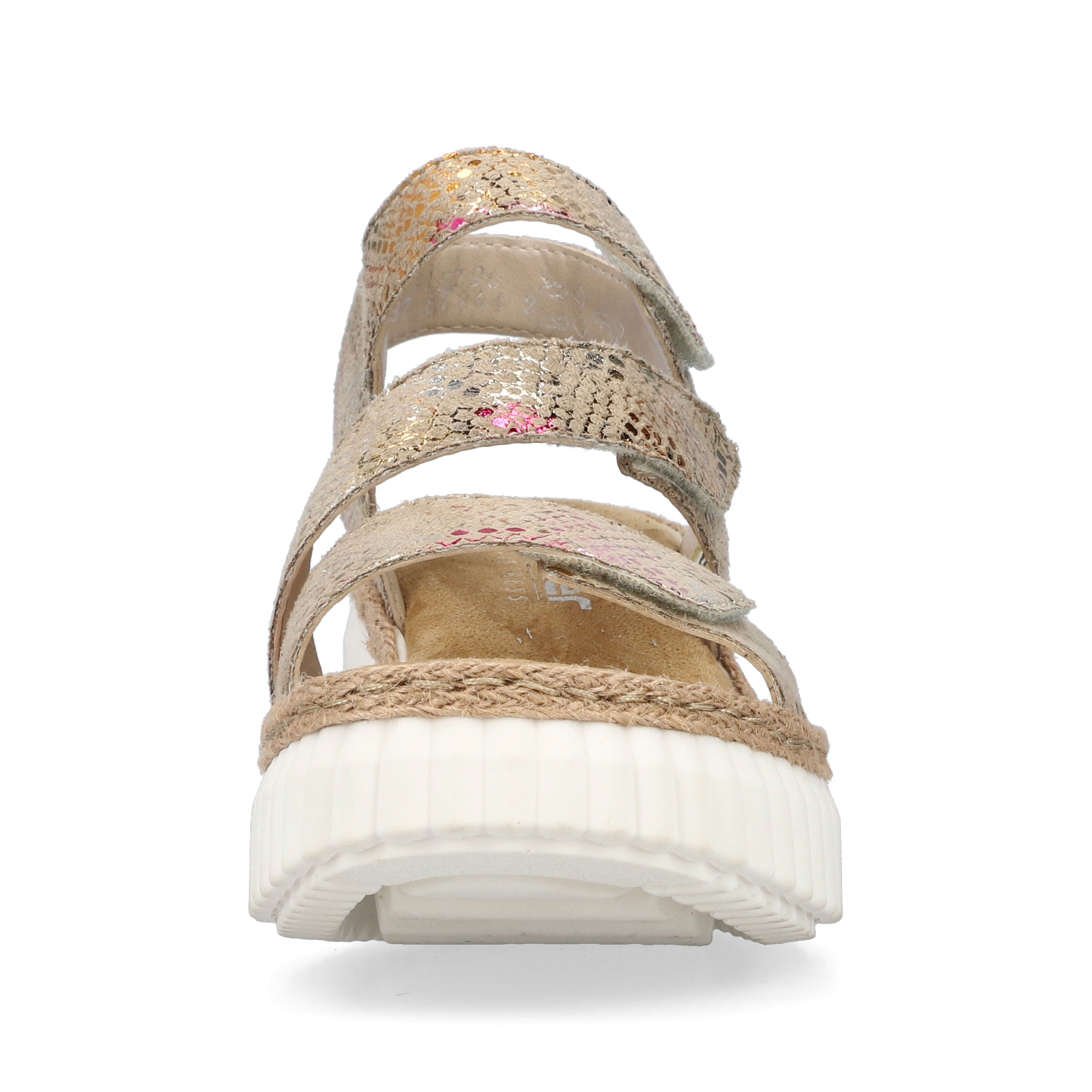 Rieker Damen Keilsandaletten multi-bronzemetallic