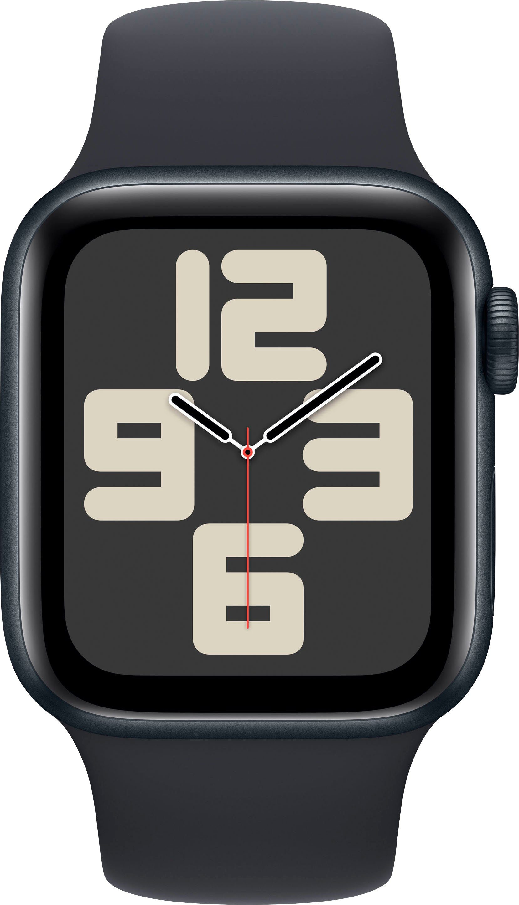 Apple Watch SE GPS 40 mm Aluminium M/L Smartwatch (4 cm/1,57 Zoll, Watch OS 10), Sport Band