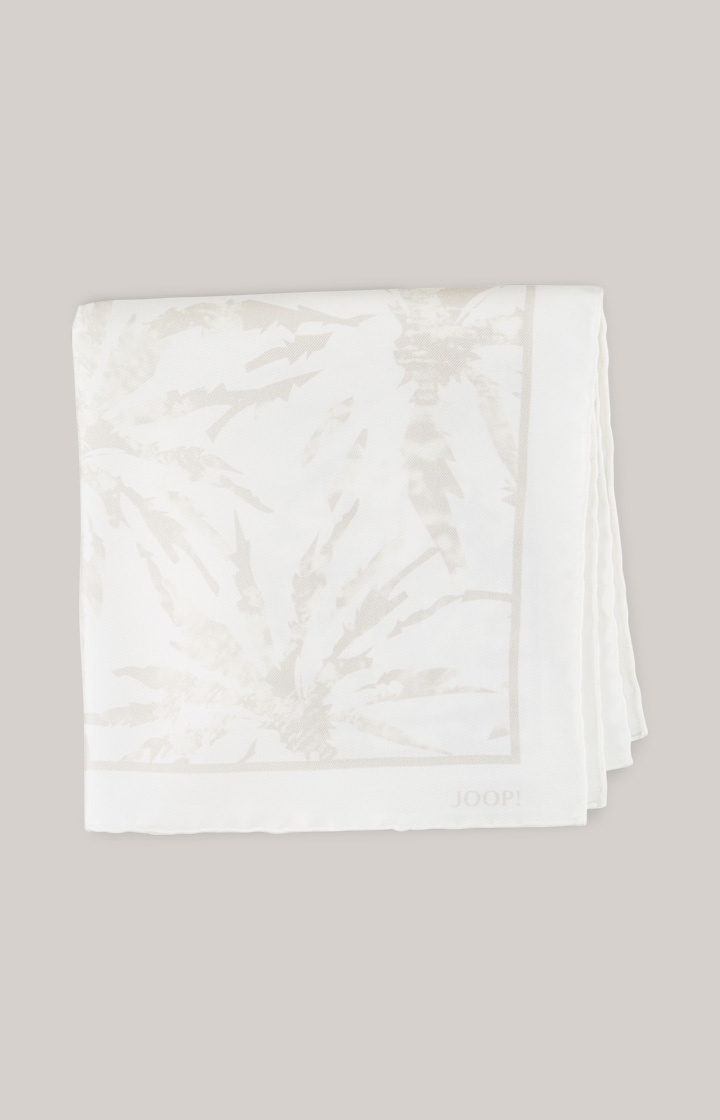 Seiden-Einstecktuch in Offwhite