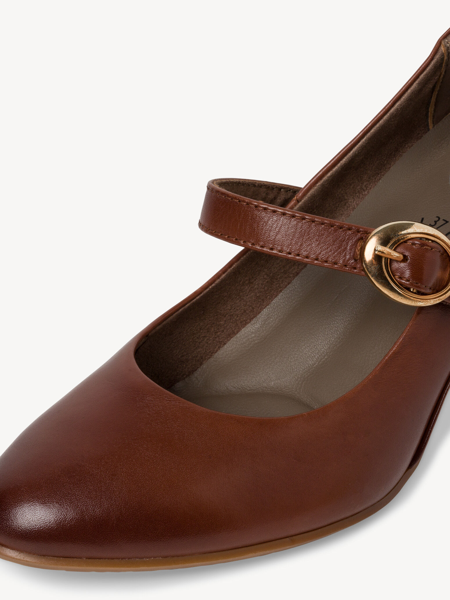 Escarpin en cuir - marron