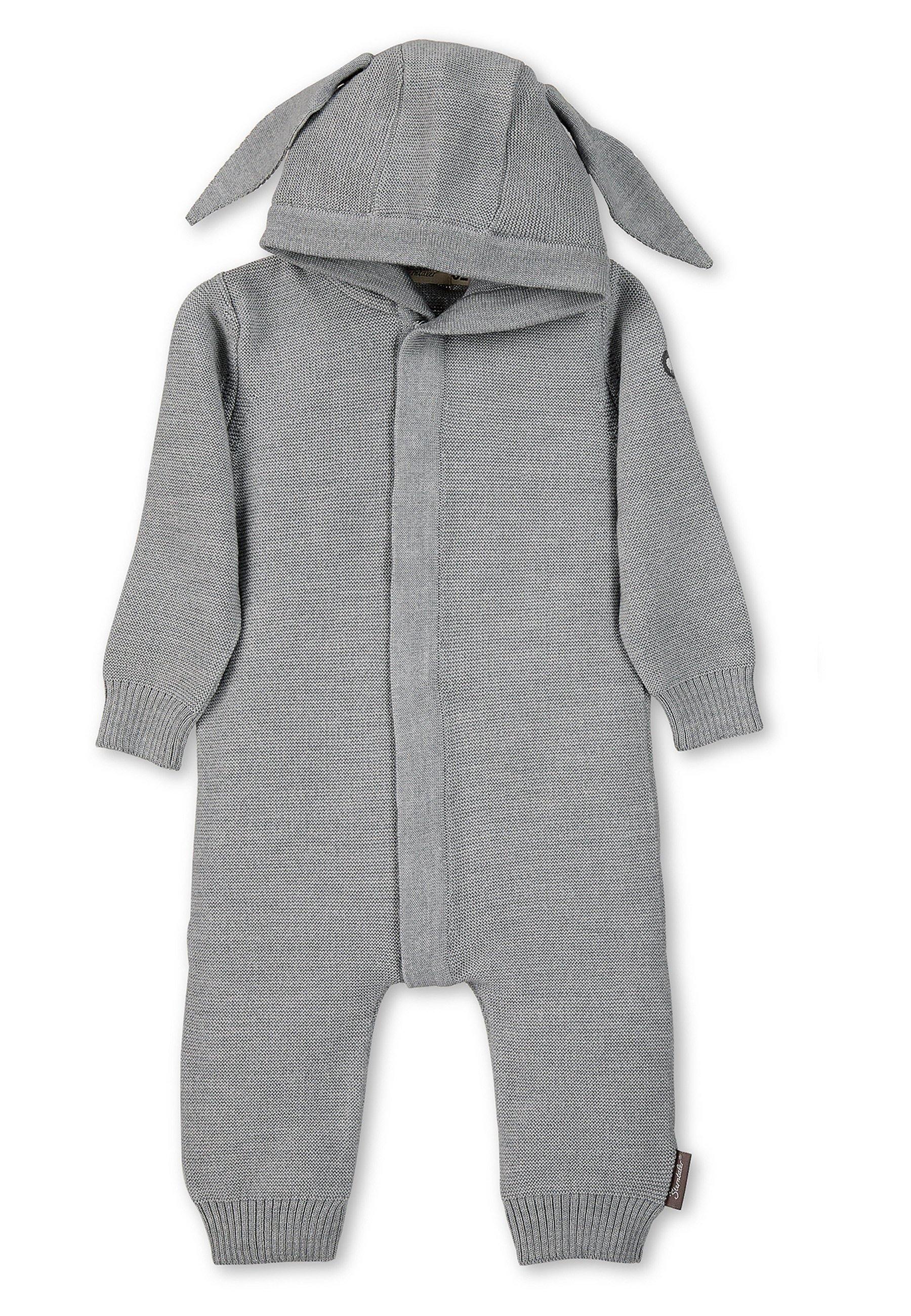 Strick-Overall aus Wolle (Merino) mit Kapuze