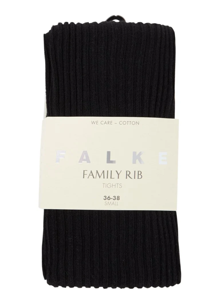 Colanți din bumbac cu nervuri Falke family