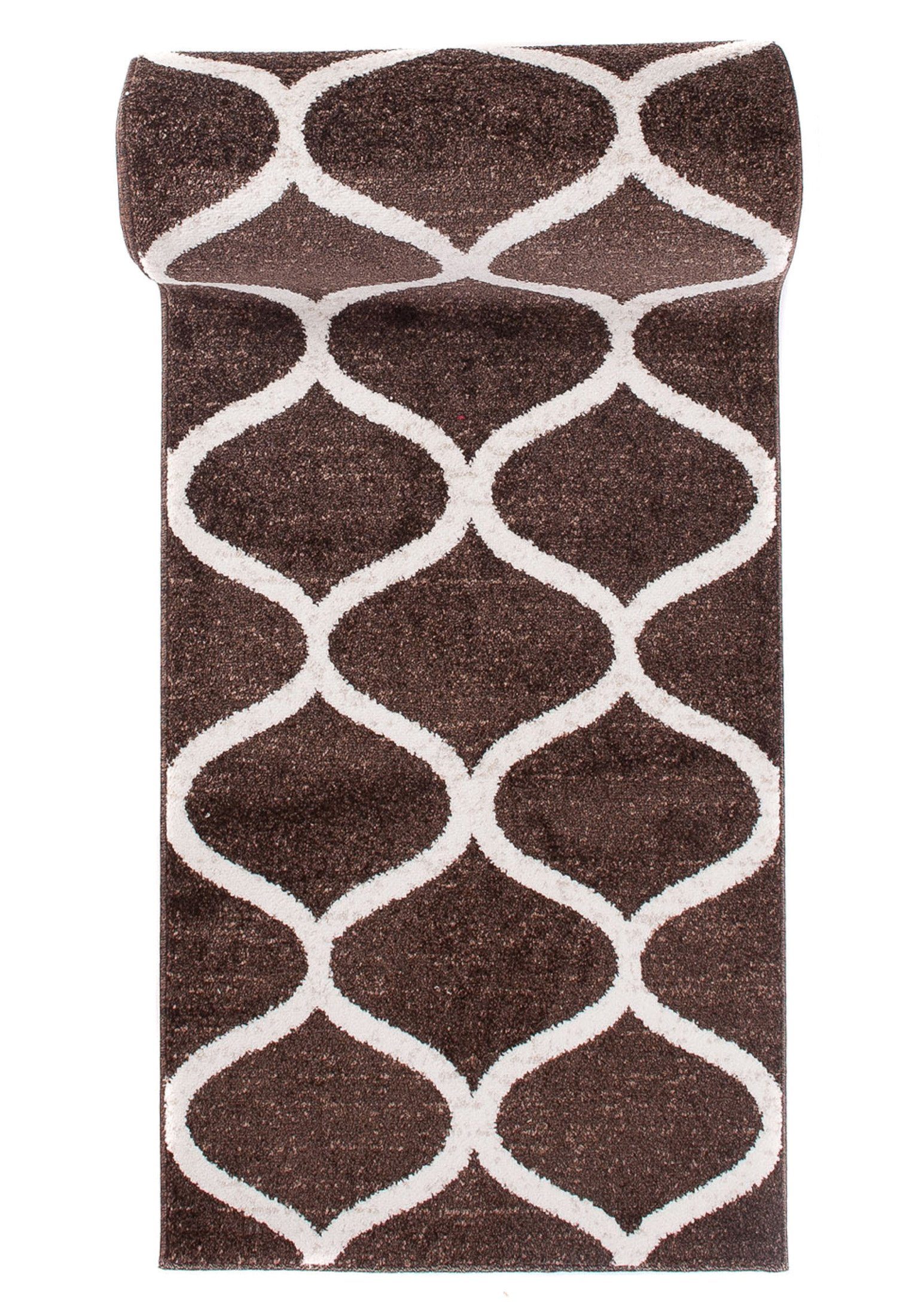 Läufer Läufer Flurläufer Modern für Vorzimmer, Küche - Braun, Mazovia, 70 x 100 cm, Kurzflor, Meterware, Höhe 10 mm, Kurzflor - niedrige Florhöhe