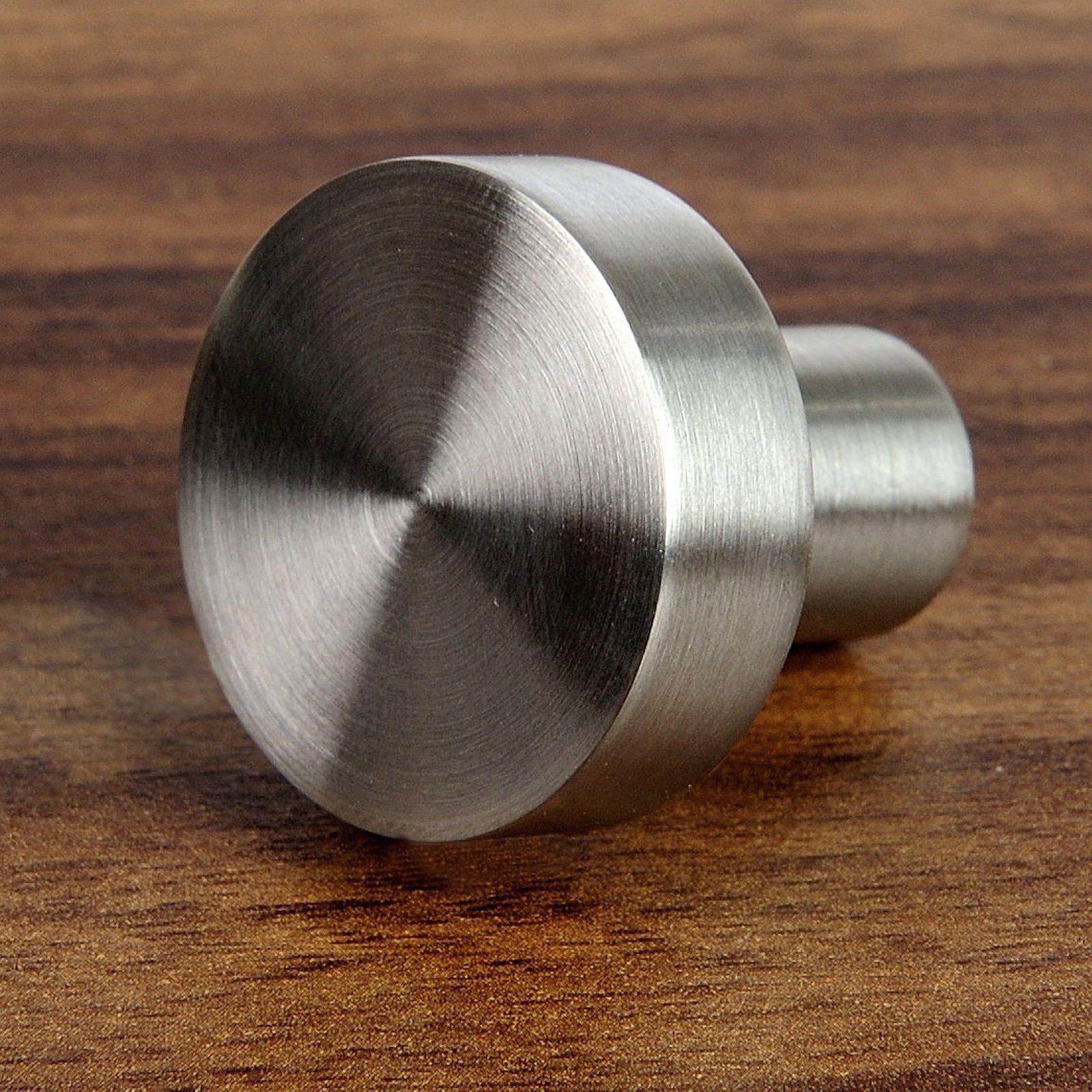 SO-TECH® Möbelknopf Schrankknopf EK03 echt Edelstahl, Knopf Knauf Möbelknauf incl. Schraube