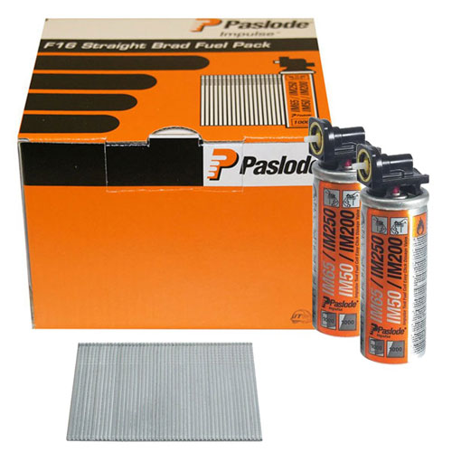 Paslode pričvršćivač 921591 F16 x 50 mm - pocinčani završni ekseri (uklj. plinske patrone)