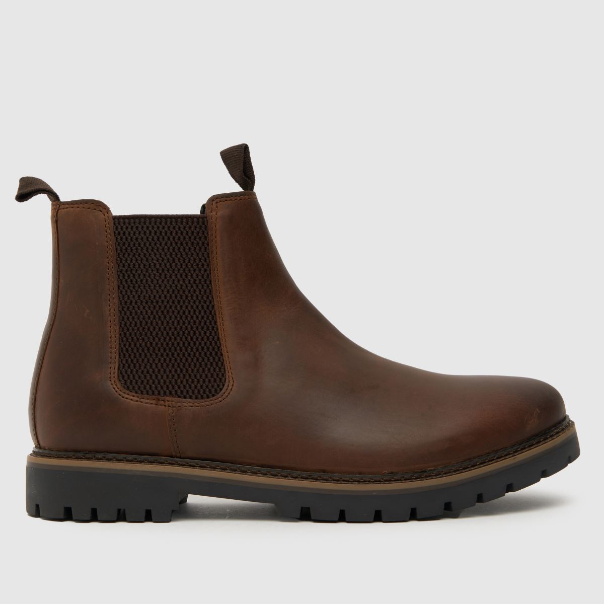 Schuh Dawson – Bruna chelsea-stövlar i läder