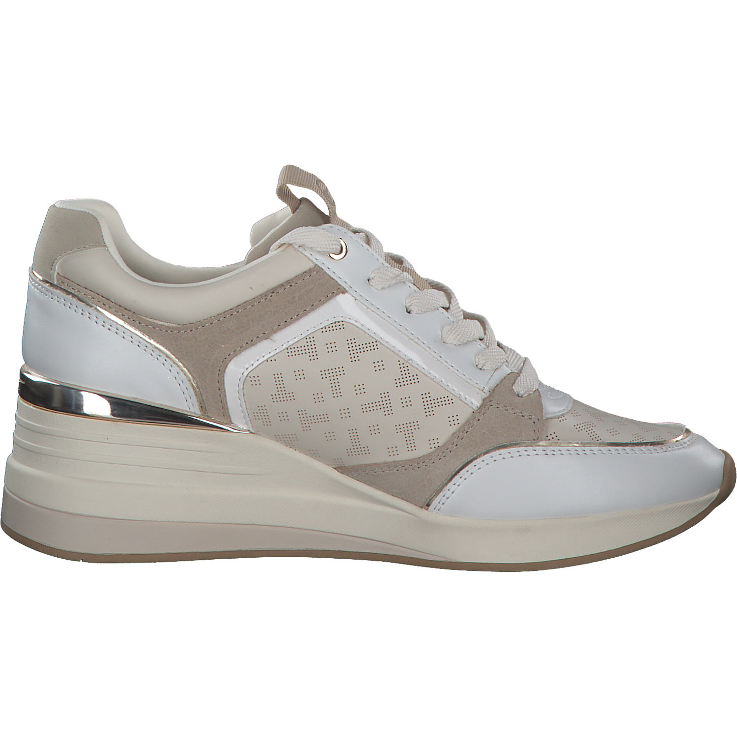 Tamaris 23703, Sneakers Low, Damen, WHITE COMB