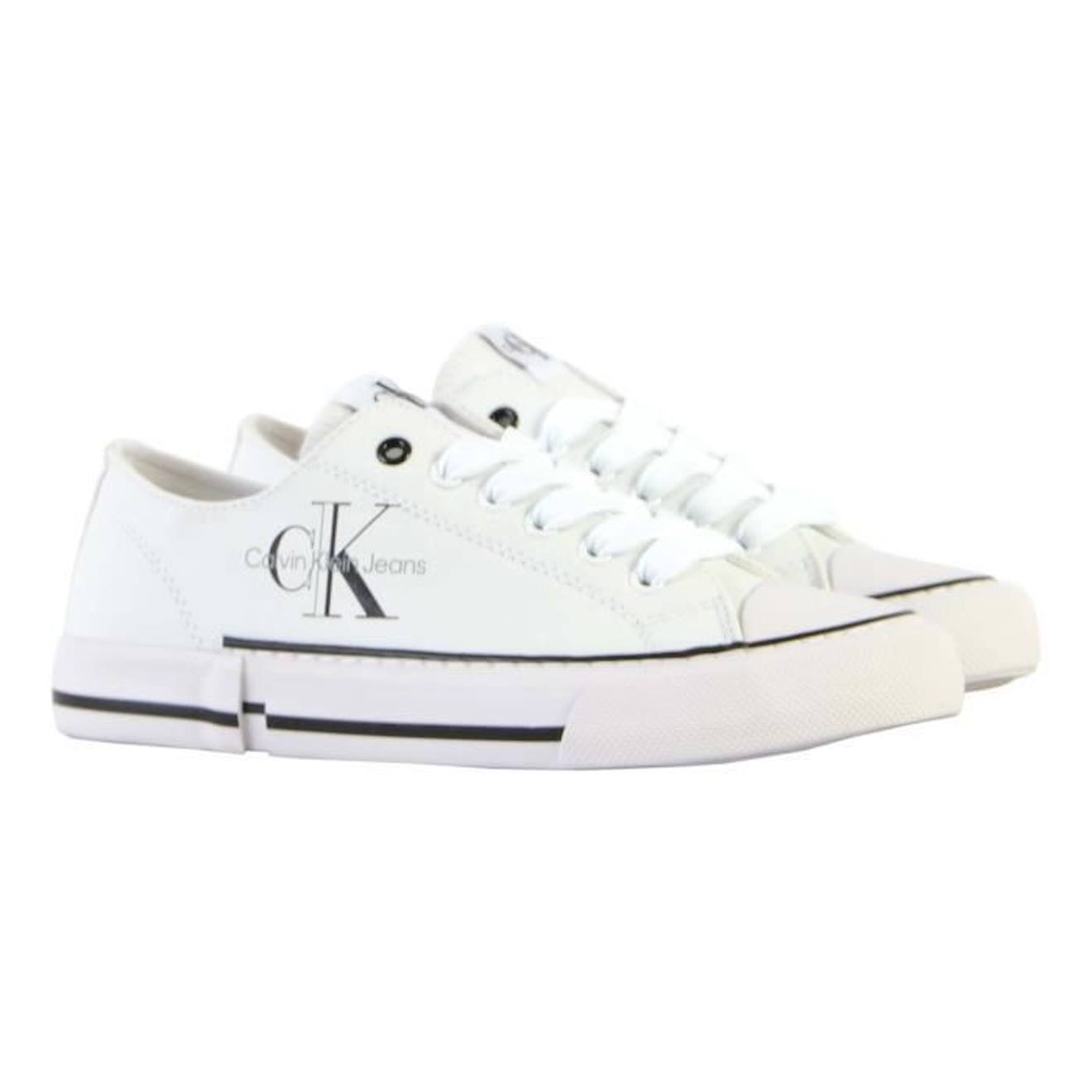 Basket à Lacets Enfant Calvin Klein Low Cut Lace-Up blanc