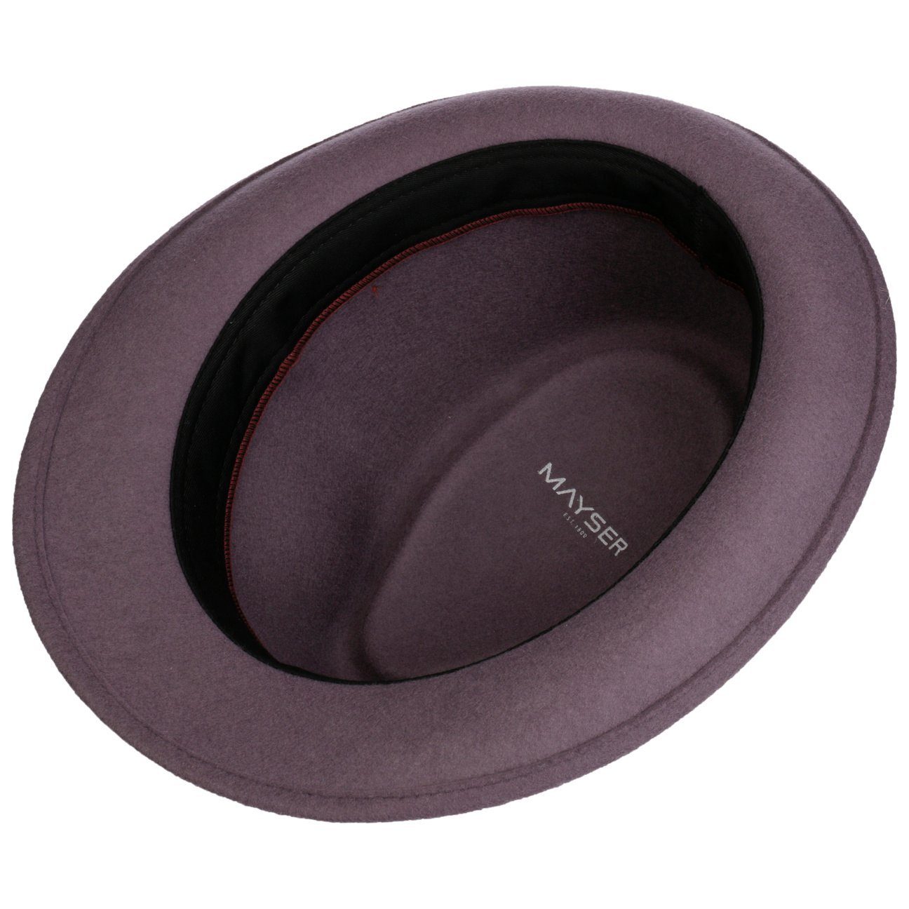 Mayser Trilby (1-St) Wollfilzhut mit Ripsband, Made in the EU