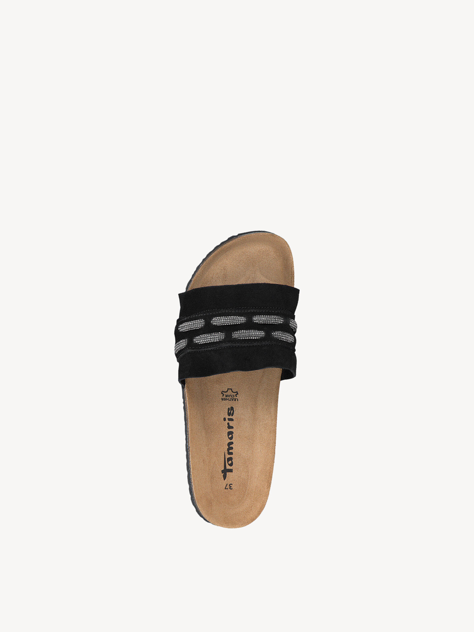 Mule en cuir - noir