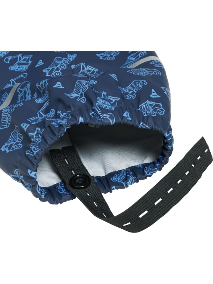 Playshoes Regen-Overall Baustelle allover in Marine günstig kaufen