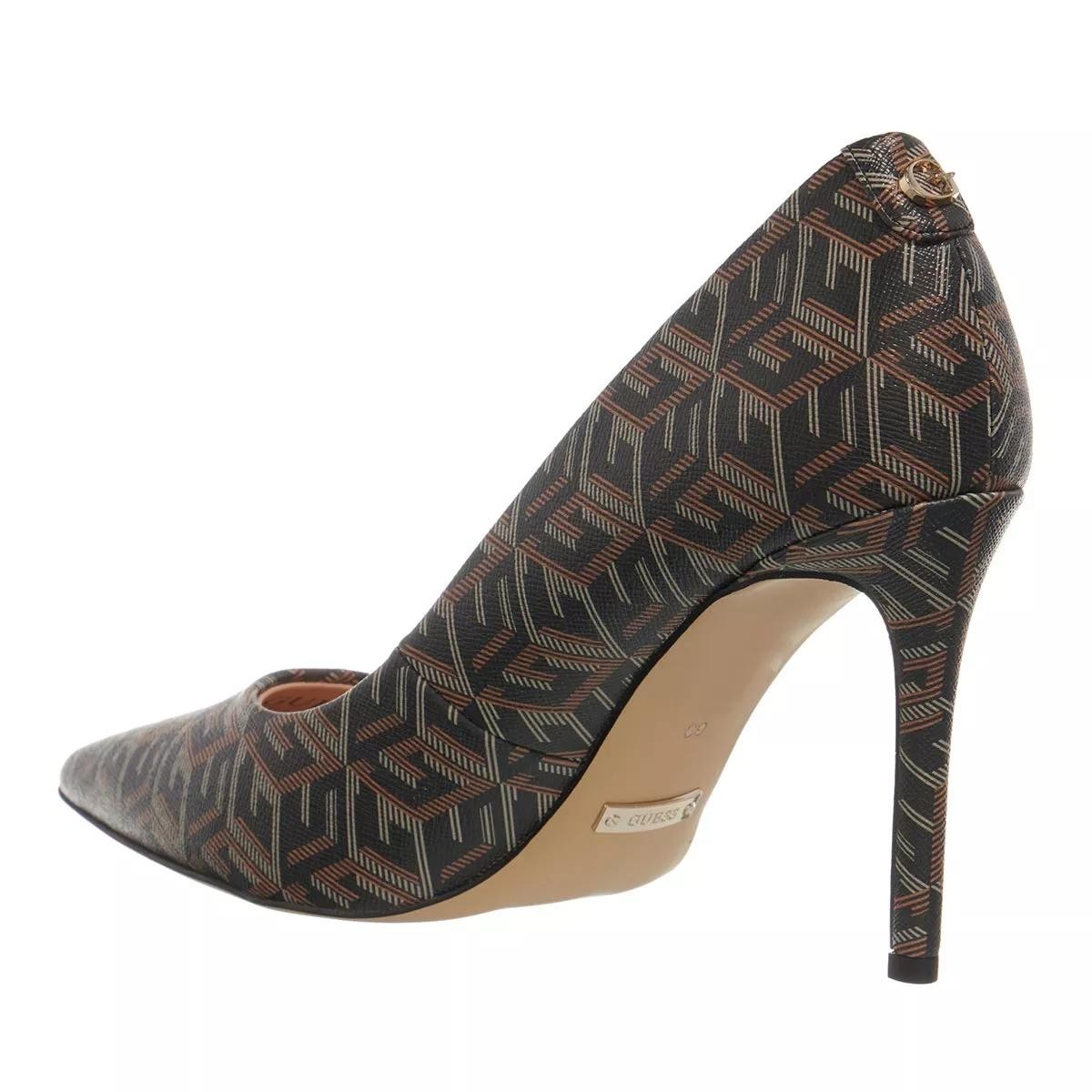 GUESS Modische Pumps schwarz Pumps Piera, Schwarz-Braun