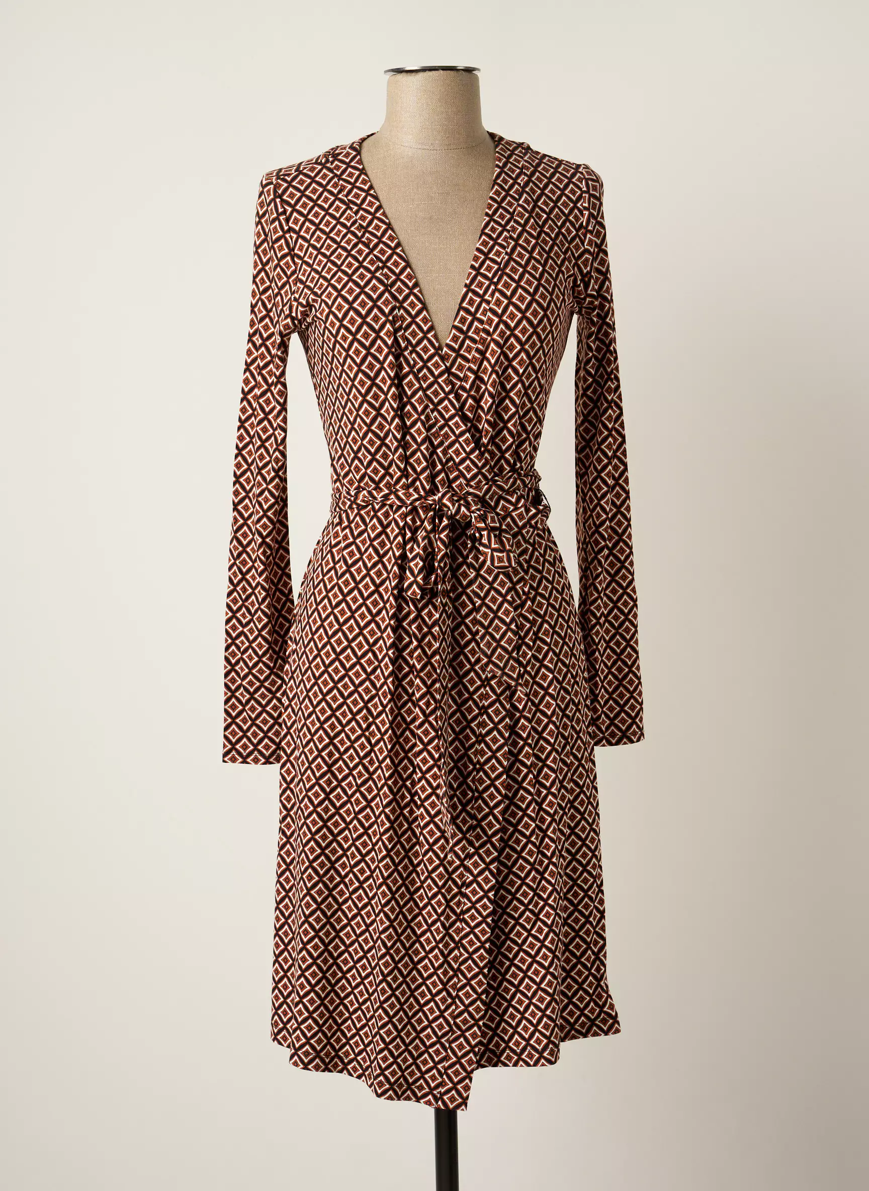 Esqualo Robes Mi Longues Femme couleur marron