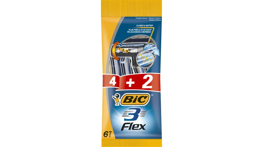 BIC 3 Rasierer Flex Beutel