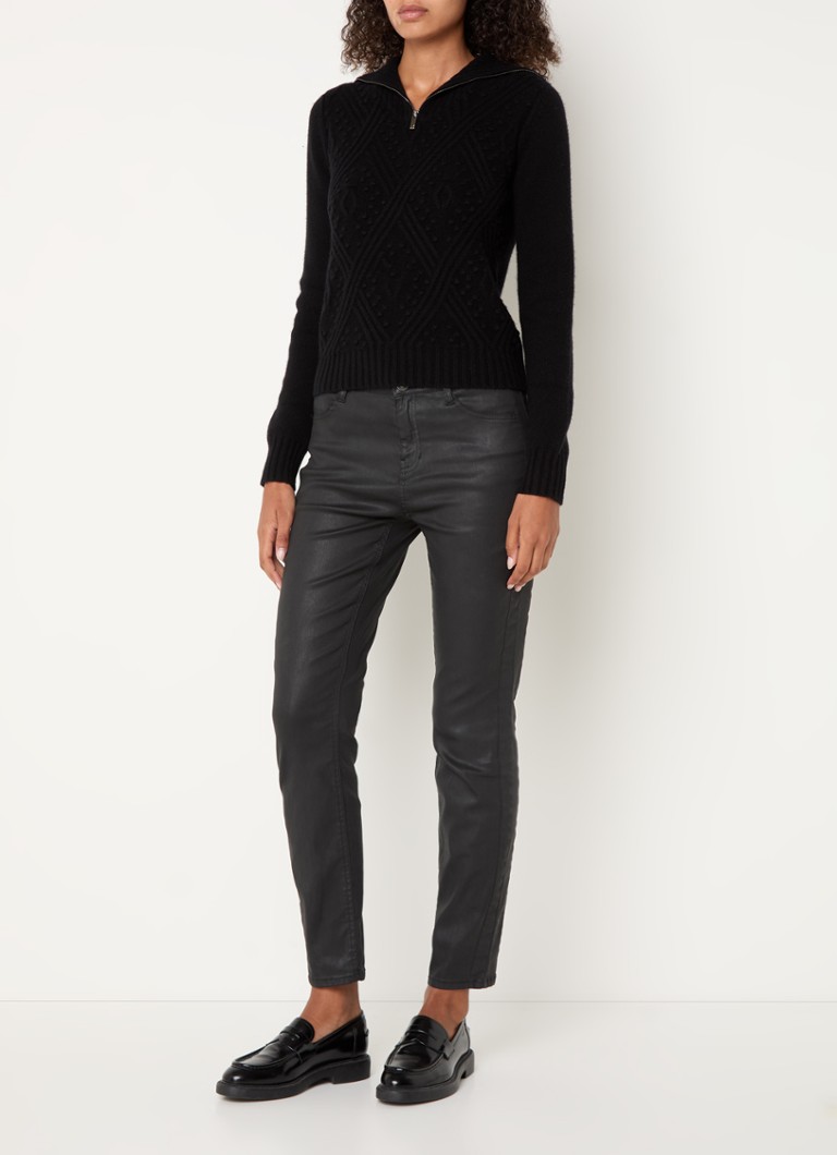 Rosner Mid waist skinny jeans in lyocell blend with colored wash