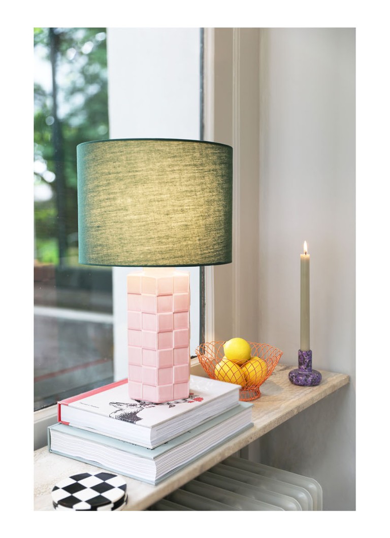 Lampa stołowa Klevering Check Ø25 cm