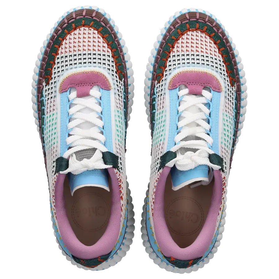 Chloé - Sneaker low NAMA Baumwolle - türkis