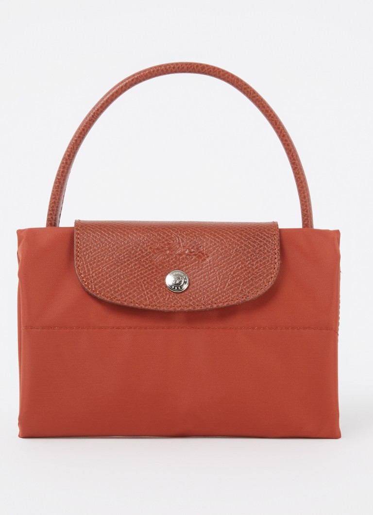 Τσάντα Longchamp Le Pliage Original M με δερμάτινες λεπτομέρειες