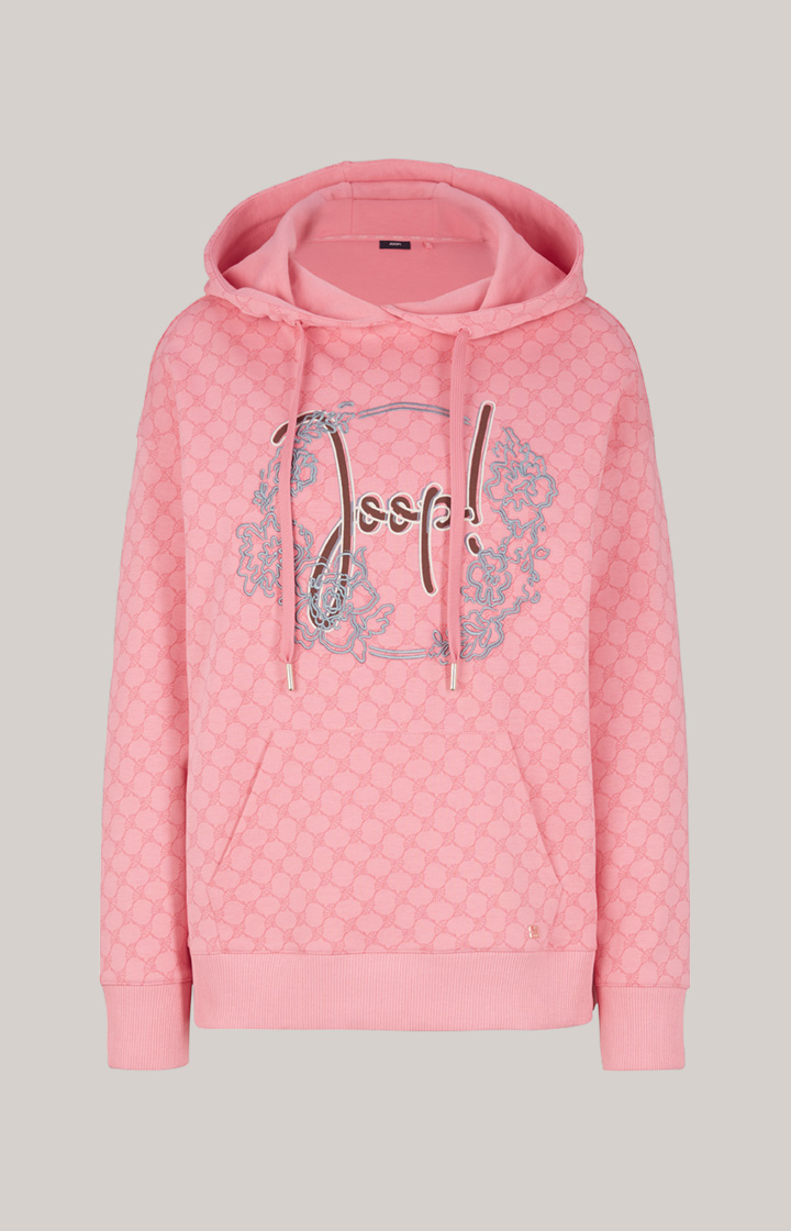 Hoodie in Pink gemustert