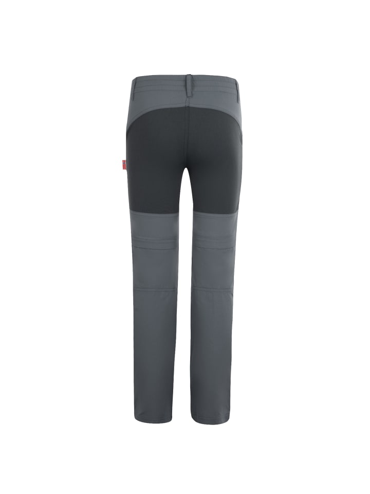 Trollkids Zipp-Off-Trekkinghose Slim Fit Nordfjord in dark grey günstig kaufen 116