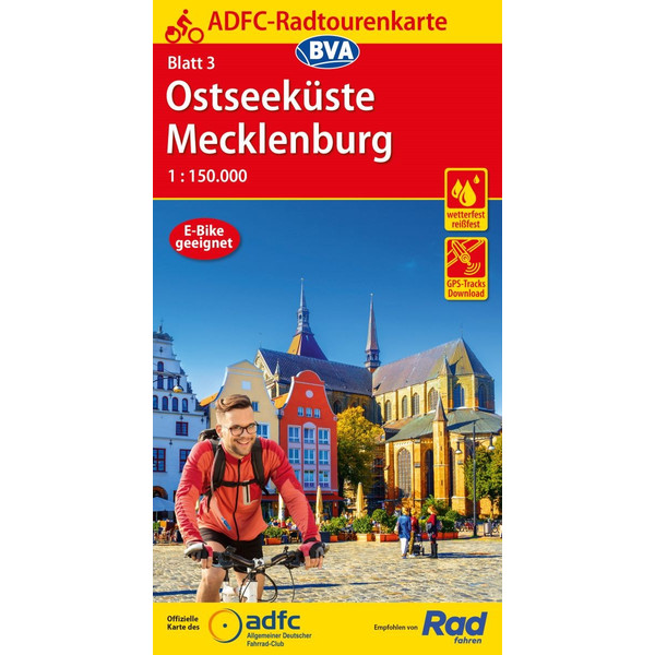 ADFC-RADTOURENKARTE 3 OSTSEEKÜSTE MECKLENBURG 1:150.000 - Fahrradkarte