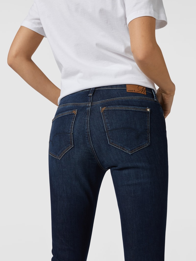 Super Skinny Fit Jeans mit Stretch-Anteil Modell 'Adriana' in blau