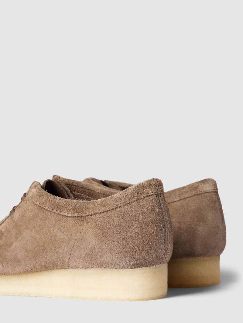 Mokassins aus echtem Leder mit Ziernaht Modell 'WALLABEE' in taupe