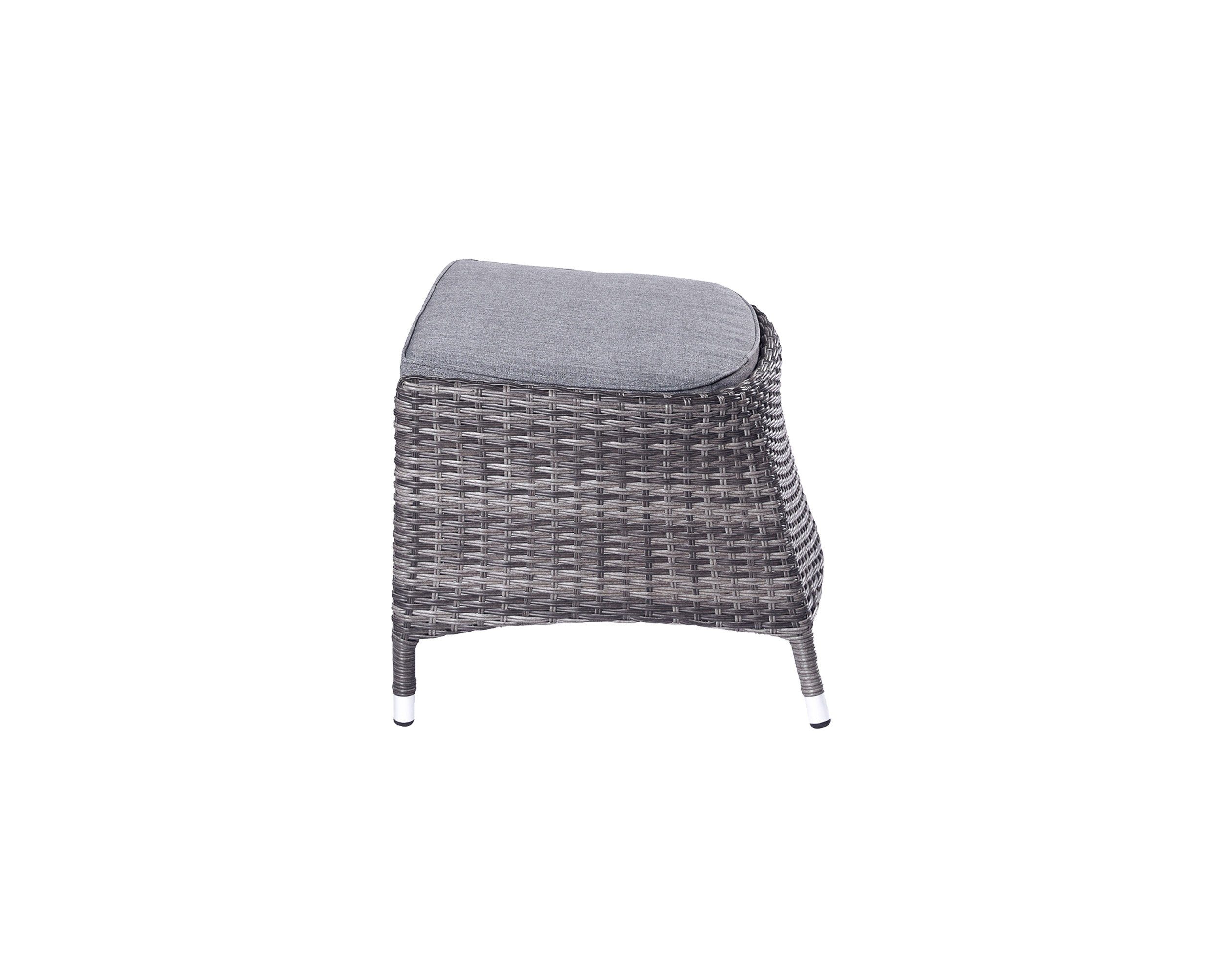 LC Garden Gartenlounge-Hocker LC Garden Bailado Dining Hocker Fußbank omega grau