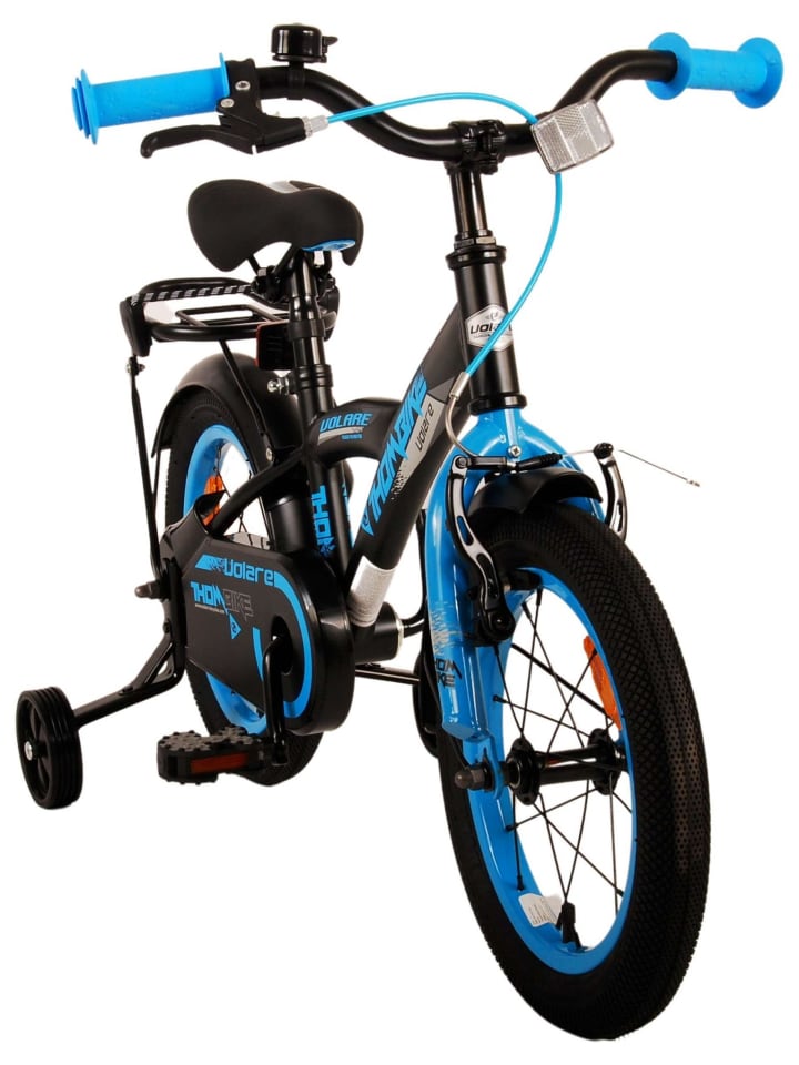 Volare Kinderfahrrad Thombike für Jungen 14 Zoll Kinderrad in Schwarz Blau 4 Jahre günstig kaufen onesize