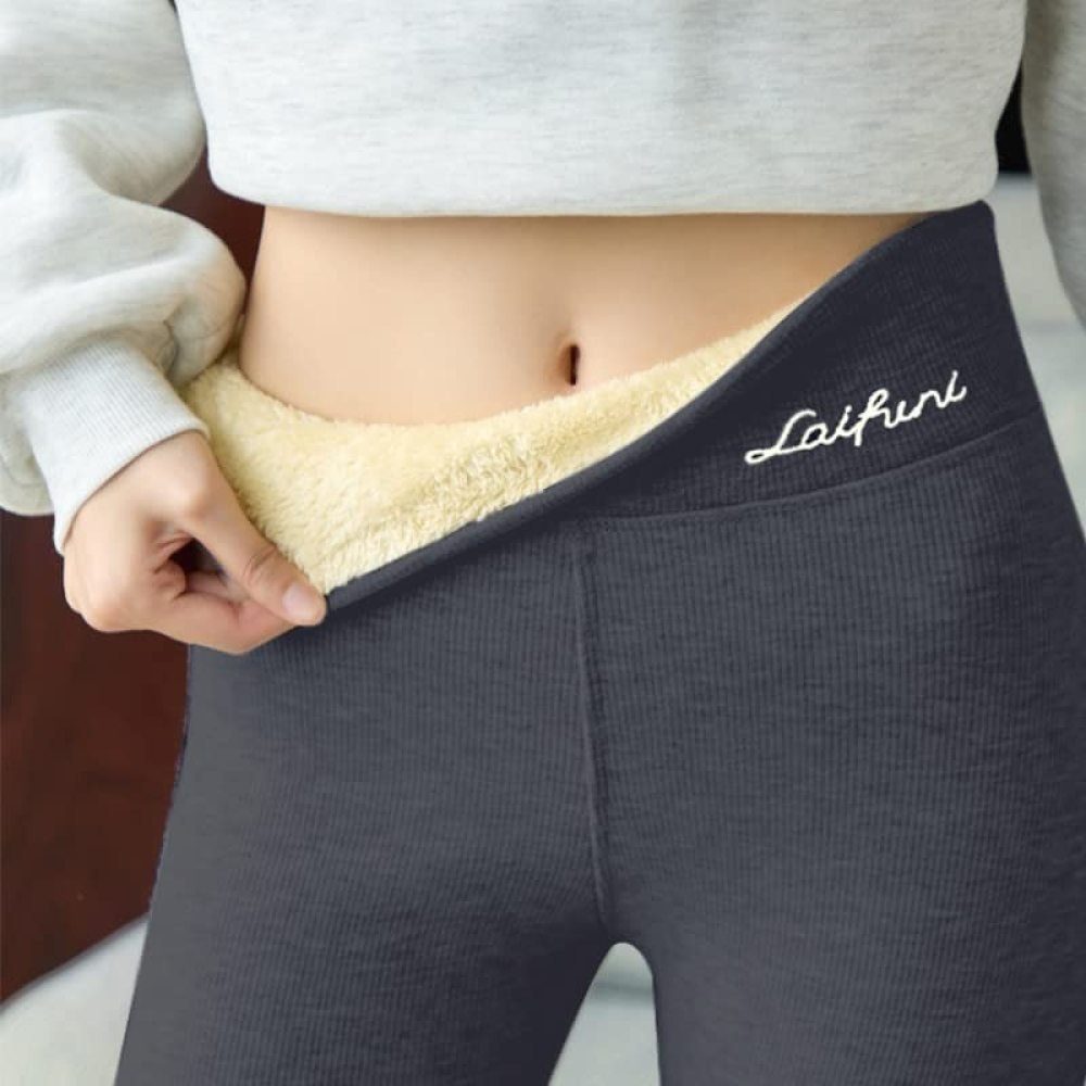 GelldG Leggings Damen Thermo Leggings, Winter Verdickte Warme Lässige Leggings in Unifarbe