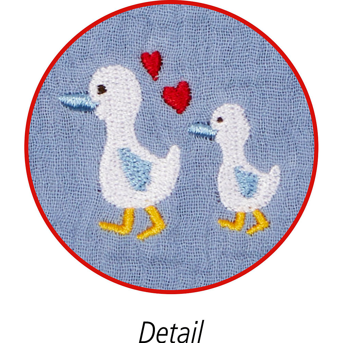 Kuscheltier & Halstuch Geschenkset BabyGlück Gans hellblau