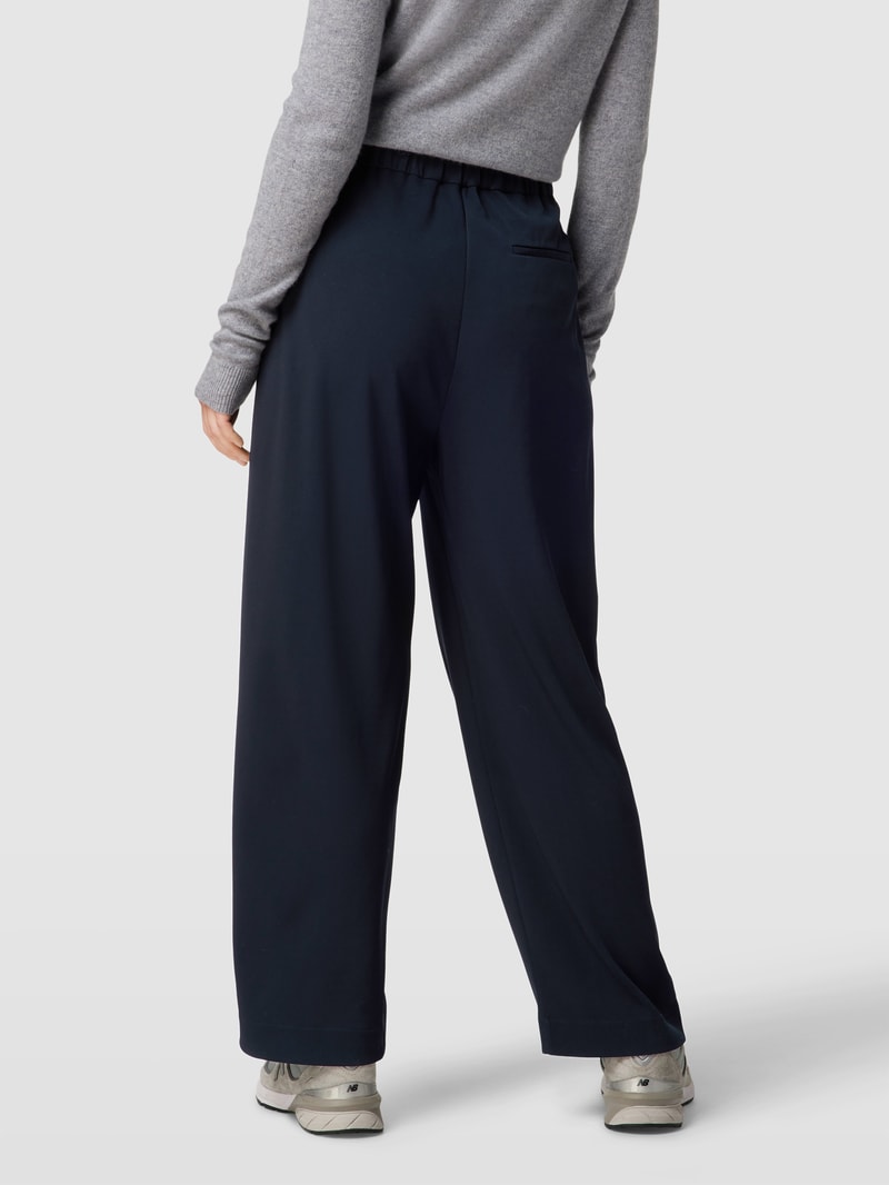 Stoffhose mit Kellerfalten in anthrazit