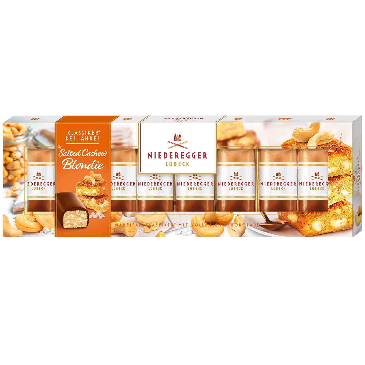 Niederegger Marzipan Klassiker des Jahres 2023 Salted Cashew Blondie 100g