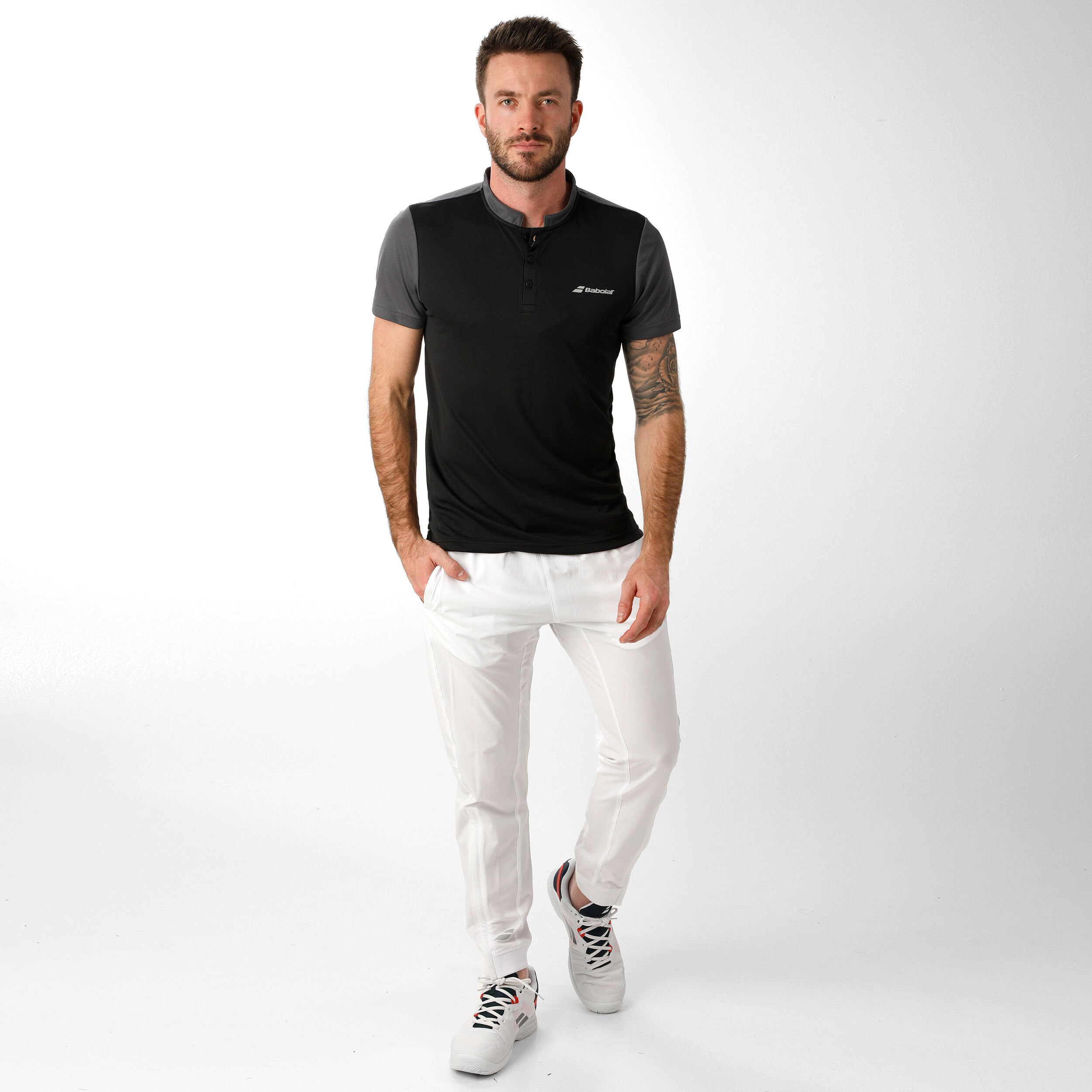 Play Polo Herren - Schwarz, Grau